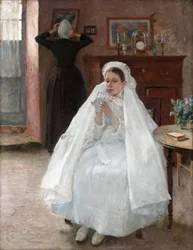 Französische Konfirmandin